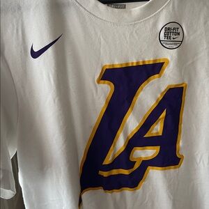 Brand New NBA Dri-Fit Cotton Tee with Purple and Yellow Accents